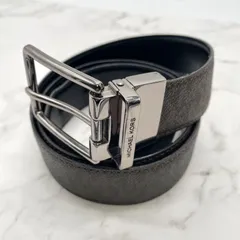 MICHAEL KORS マイケルコース MK シグネチャー リバーシブル メンズ ベルト レザー 革 ブラウン 茶のサムネイル