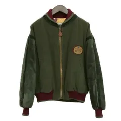 【中古】アイスバーグ ICEBERG PARIS BERNIE DAKAR ブルゾン スタジャン 袖レザー ヴィンテージ 44 オリーブ系 メンズ アイスバーグ ICEBERG PARIS BERNIE DAKAR ブルゾン スタジャン 袖