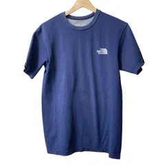 THE NORTH FACE(ノースフェイス) 半袖Tシャツ サイズM レディース - ネイビー×白 クルーネック