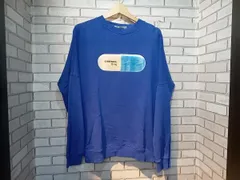 DIESEL ディーゼル 青 スウェット プリントロゴ インポート 古着