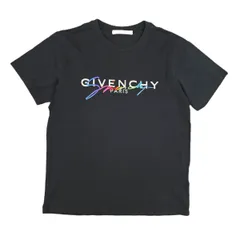 皇様専用ページ　Givenchy ジバンシー ジバンシィ レインボー ロゴ刺繍 プリント 半袖Ｔシャツ BM70RL3002 メンズ S コットン 中古