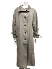 【中古】LOUNIE ルーニィ コート ロングコート トレンチコート カーキ サイズ36 レディースS28＿s28