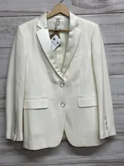 BURBERRY バーバリー テーラードジャケット レディースサイズM オフホワイト系