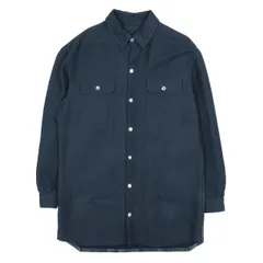 未使用品 18AW リックオウエンス Rick Owens SISYPHUS OVERSIZED OUTERSHIRT オーバーシャツ ジャケット コレクション 長袖 アウター 黒 ブラック 48 メンズ のサムネイル