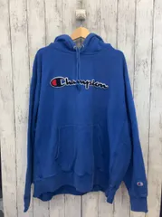 Champion チャンピオン REVERSE WEAVE 2xl リバースウィーブ ブルー シミ有 パーカー