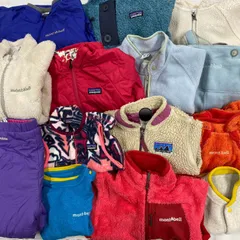 S259★ キッズアウトドア 約80cm-100cm まとめ14点セット アウター フリース