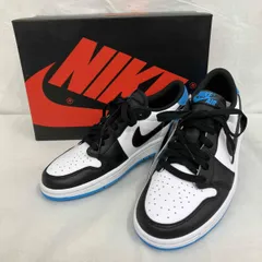 Nike WMNS Air Jordan 1 Low OG/CZ0775-104 Black and Dark Powder Blue/UNC スニーカー/24.5cm