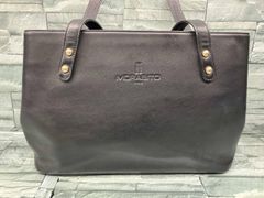 最高峰】モラビト MORABITO ハンドバッグ バイカラー 金具 ロゴ - メルカリ
