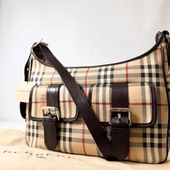 ✨NEWランク　BURBERRY　PRORSUM　プローサム　シャドーホース　ショルダーバッグ　メッセンジャーバッグ　bag　ノバチェック　ユニセックス　「122EL」