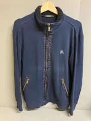BURBERRY BLACK LABEL バーバリー ブラックレーベル ジップアップジャケット D1P23-622-29 サイズ3 ネイビー スウェット 襟ボア