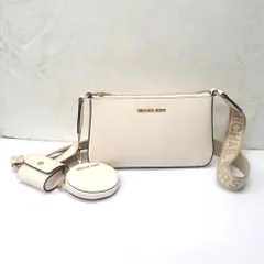 Ft628381 マイケルコース ショルダーバッグ JET SET TRAVEL クロスボディ ウィズ テックアタッチ スモール ホワイト系 レディース Michael Kors 中古