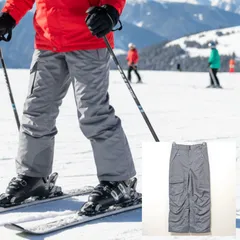 シンプル◎ウィンタースポーツに◎【THE NORTH FACE】ザ ノース フェイス スキー ウェア ウエア ズボン パンツ ボトムス スノーボード スノボ 防寒 アウトドア ウィンター スポーツ 無地 キッズ ジュニア グレー サイズ L /M38003ja