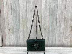 数量限定品】M.U.L レイヤーチェーンショルダーS デニムレザーカーキ 