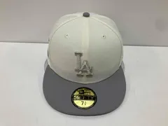 NEW ERA ニューエラ59FIFTY White Collection ロサンゼルスドジャ-ス キャップ オフホワイト&グレー