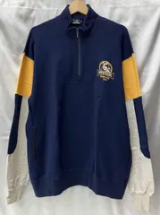 HYSTERIC GLAMOUR ヒステリックグラマー スウェット トレーナー ハーフジップ サイズ M ネイビー イエロー メンズ 02191CS06