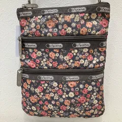 6433　LeSportsac　レスポートサック　ショルダーバッグ　小さめ　ミニ　花柄　レディース　軽量　カジュアル　シンプル