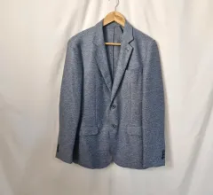 ezio ブルー メンズ ブレーザー ジャケット