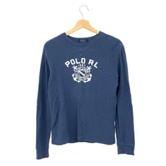 POLO RALPH LAUREN ポロラルフローレン サーマル長袖カットソー サイズ:14-16/L ロゴ    ネイビー キッズ / 243001001899