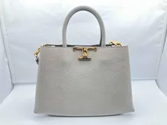 TOD'S Tタイムレス グレージュ系 2way ショルダーバッグ
