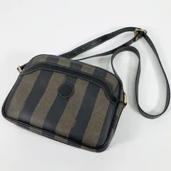 FENDI フェンディ ぺカン ショルダーバッグ FFロゴ PVC レザー