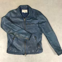 SCOTCH&SODA ヤギ革 スエードジャケット 青 - メルカリ