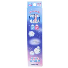 【メール便】2B＆赤鉛筆 12本セット かきかたダース鉛筆 ぽんぽんシマエナガ カミオジャパン 新学期準備文具 女の子 グッズ 