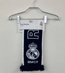 未使用 Real Madridレアル・マドリード サッカー マフラー 紺 ネイビー 白 ホワイト