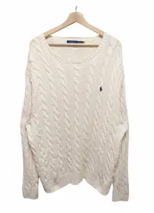 POLO Ralph Lauren ポロラルフローレン ワンポイント コットンケーブルニットセーター