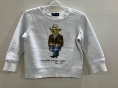RALPH LAUREN ラルフローレン トレーナー 裏起毛トレーナー polo bear 白 2/2T 秋冬