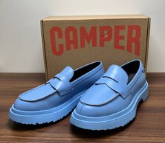 新品 CAMPER ツインズ WALDEN レザー ローファー 黒 マルチカラー