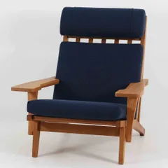 Hans J. Wegner ハイバックシングルソファ GE375 オーク Getama ハンス・J・ウェグナー ゲタマ/DK17004
