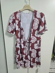 Roxy(ロキシー) フラワー パータン ビーチ ローブ ガウン 新品