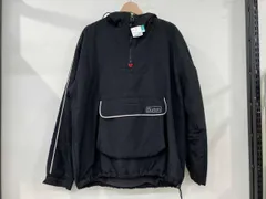 BURTON バートン ハーフジップナイロンジャケット ブルゾン フーディ 内側フリース 90S サイズL ブラック 黒 ナイロン ポリエステル 韓国製