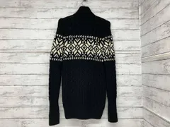 RALPH LAUREN／ニットジャケット／チマヨ柄／ブラック／ウール／Mサイズ