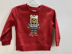 RALPH LAUREN ラルフローレン キッズトレーナー 裏起毛キッズトレーナー Baby Bear キッズスウェット 赤 24M 秋