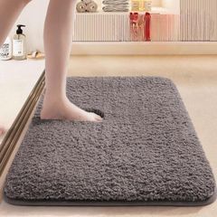 未使用⭐ バスマット 足ふきマット 玄関マット 脱衣所マット 青 40*60