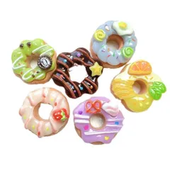 ミニチュアドールハウス用 ドーナツセット 6個セット フード 食品 ミニチュア チョコ 抹茶 おいしいドーナツ スイーツ