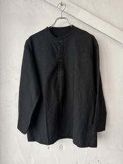 CONFECT リネンシルクメッシュ ボートネックプルオーバー ネイビー 3