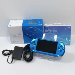 美品 PSP 3000 バイブラントブルー 遊べるセット 動作確認済み FW6.60 ソニー プレイステーション ポータブル SONY PlayStation Portable psp 箱付き