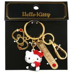 ハローキティ キーホルダー ストーン付き立体キーホルダー レッド おしゃれ かわいい サンリオ sanrio キャラクター