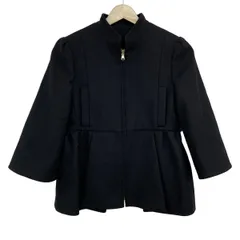 【レッドバレンチノ】 黒 ピーコート ブラック　コート　b266 中古・古着通販】RED VALENTINO (レッドヴァレンティノ) ウールステン