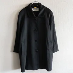 新品タグ付き バルマン カシミヤ シルク100% ロングコート 比翼ボタン ロゴ BALMAIN バルマン カシミヤ100% 裏地シルク ロングコート Mブラック