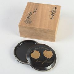 山下甫斎作 山中塗 虫蒔絵 香合 共箱 - メルカリ