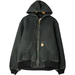 古着 00年代 カーハート Carhartt アクティブジャケット 中綿入り ダックフルジップパーカー メンズM相当/eaa600368