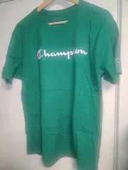 チャンピオン ロゴ Tシャツ 半袖 グリーン L