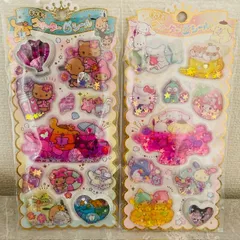 サンリオ　ウォーターインシール　キラキラ　2枚セット　日焼け＋スイーツ　サンリオキャラクターズ