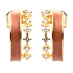 【テラコッタ×ピアス】[Cream dot. クリームドット公式] ピアス レディース   金属アレルギー ニッケルフリー フープ キュービックジルコニア