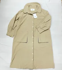 未使用品 PERSON’S NOBUO IKEDA LLサイズ レディース トレンチコート 総丈約113�p ベージュ カジュアル 羽織のサムネイル