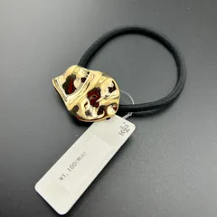 【新品】定価1100円 ヘアアクセサリー ヘアゴム ブラック×ゴールド シンプル 可愛い◆