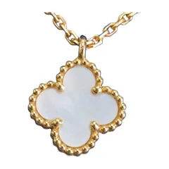 ヴァンクリーフ＆アーペル Van Cleef & Arpels ネックレス スウィートアルハンブラマザーオブパール K18ゴールド レディースF-YA1169